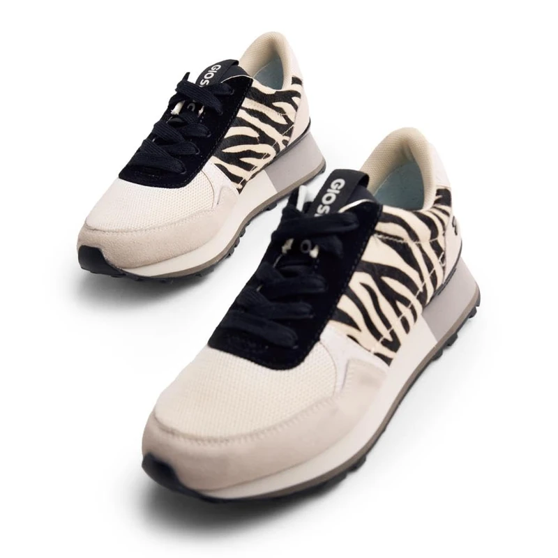 GIOSEPPO Women's Chesaning Sneaker, Zebra, 8 UK