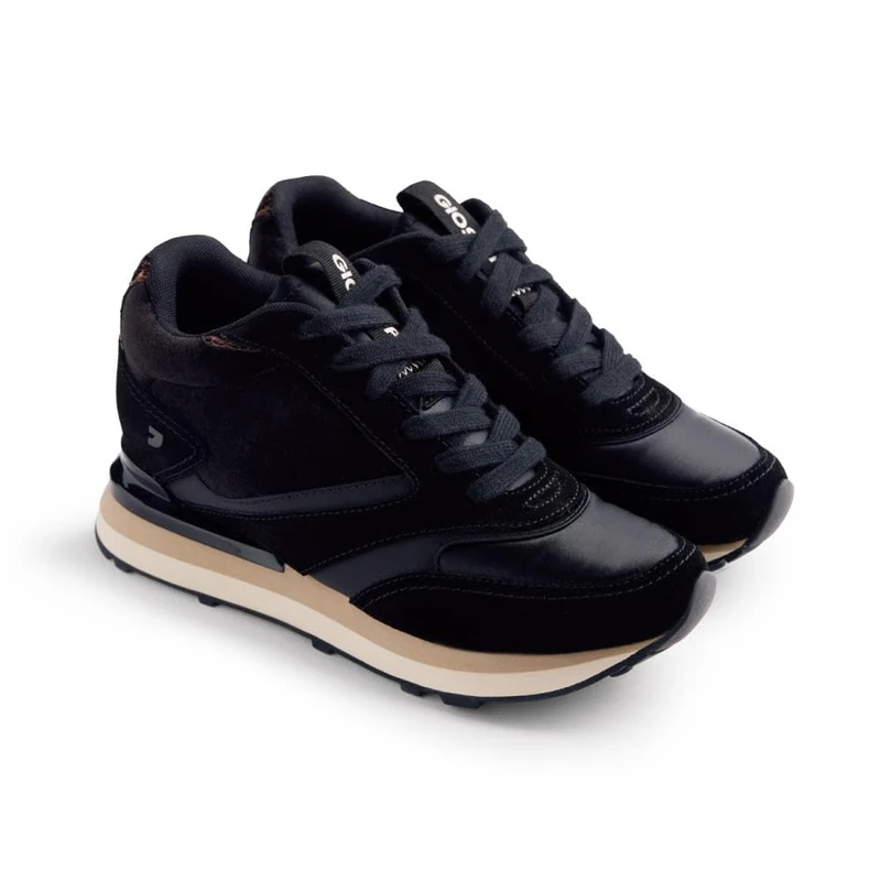 GIOSEPPO Women's Landfall Sneaker, Black/White, 4 UK