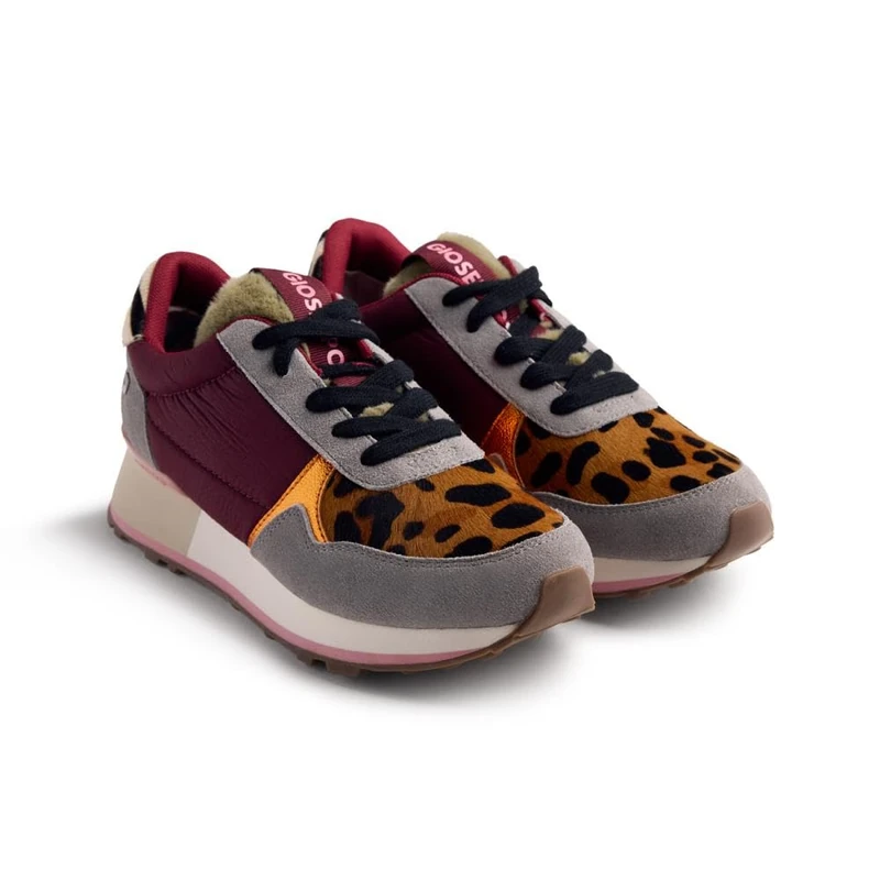 GIOSEPPO Women's Posen Sneaker, Burgundy, 7 UK