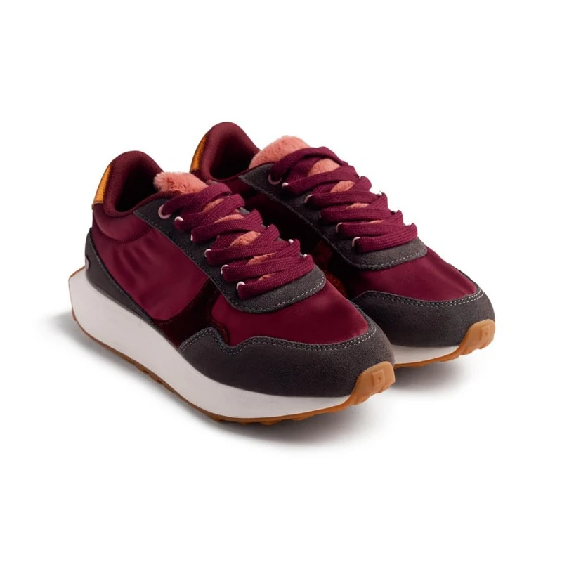 GIOSEPPO LISMORE, Women's Sneakers, Bordeaux, 40 EU, Burgundy, 8 UK