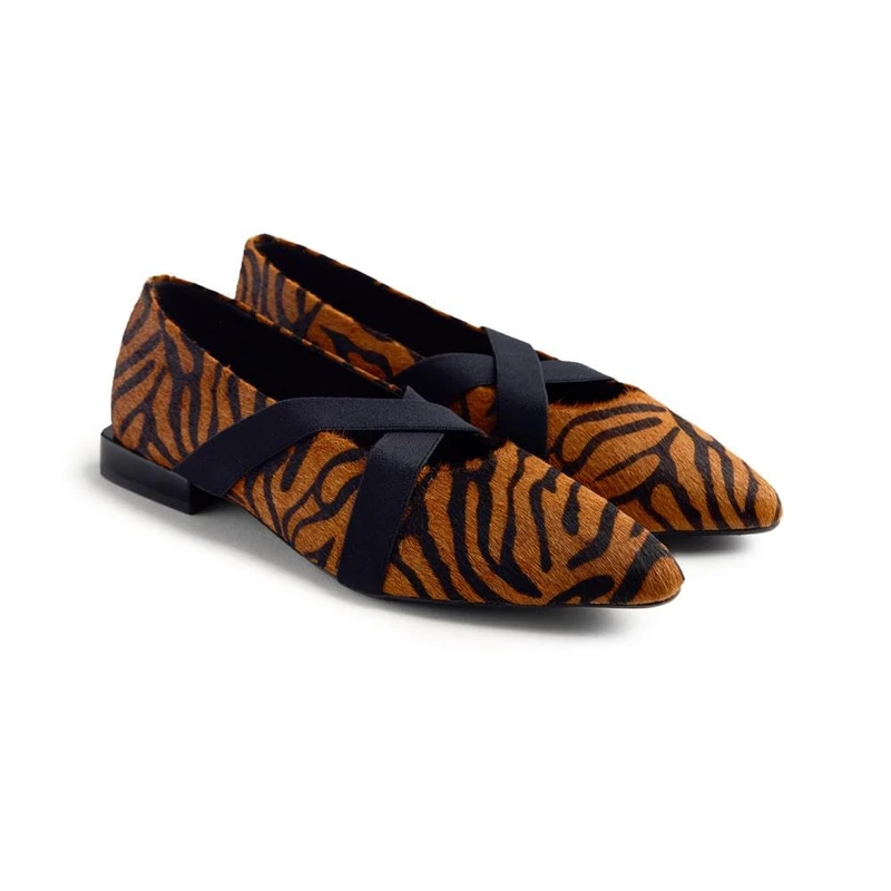 GIOSEPPO MILACA, Women's Mary Jane Flats, Brown, 40 EU, Brown, 8 UK