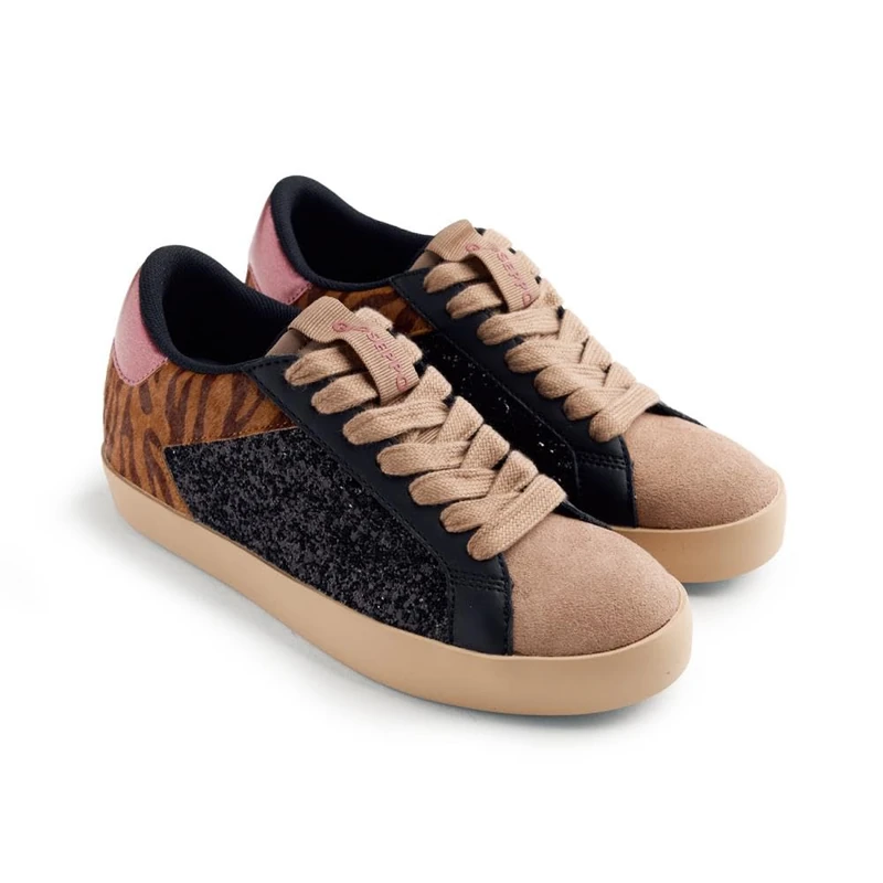 GIOSEPPO Women's Falkirk Sneaker, Black/White, 5 UK