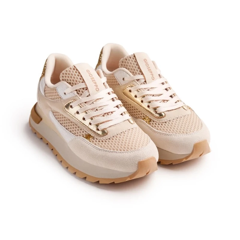 GIOSEPPO Women's Funkley Sneaker, Beige, 8.5 UK