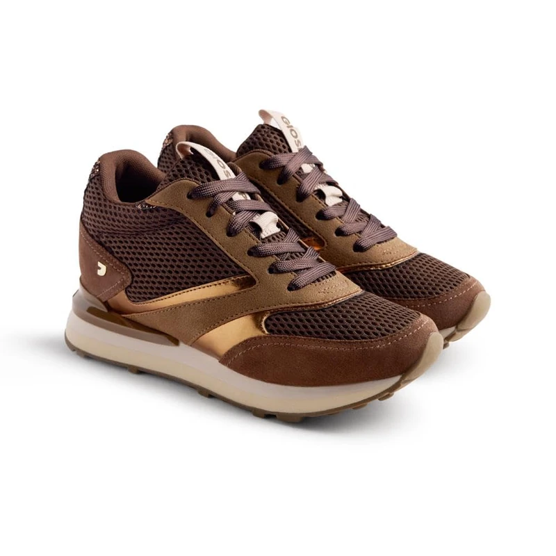 GIOSEPPO Keewatin TrainersWomen, Taupe, 5 UK