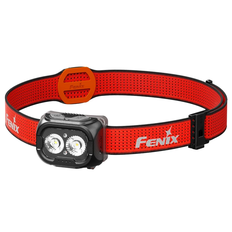 FENIX HL18R-T V2.0 Black Rechargeable Trail Running/Outdoor Headlamp | 800 Lumens | 125m | 160 Hrs Max | Dual Primary Beams - Cool and Warm White | 5lm Red Beam | Sport Click Adjust Headband | IP66