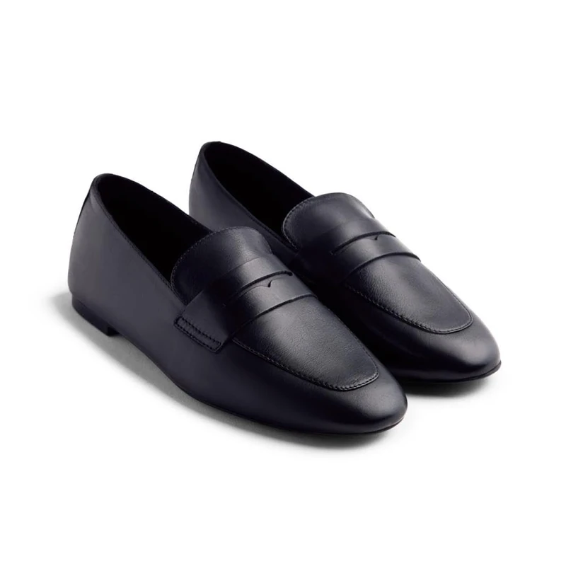 GIOSEPPO Bassett, Women's Loafer, Black/White, 5 UK - Image 1