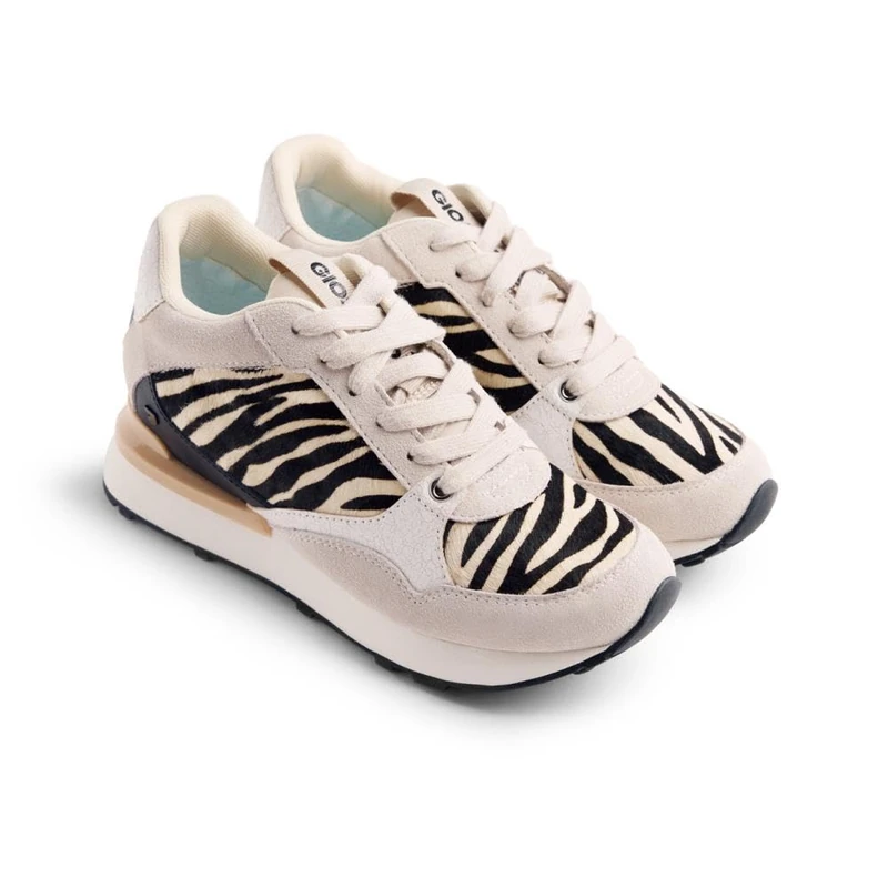 GIOSEPPO Women's Baroda Sneaker, Zebra, 4 UK