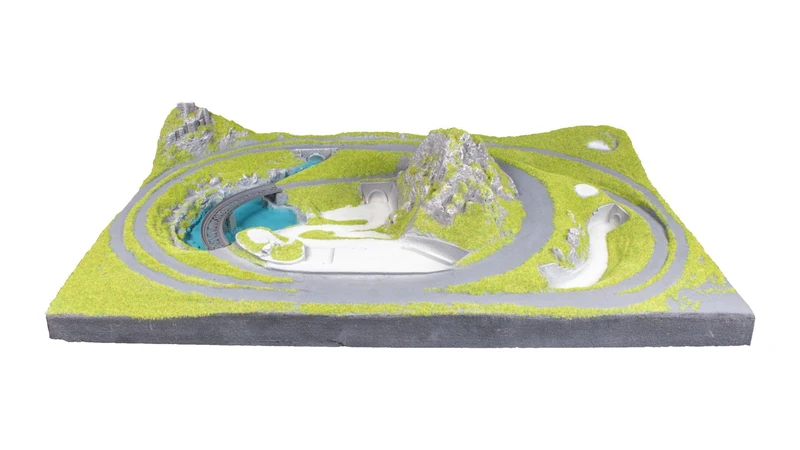 NOCH Bozen/Bozen/Model Building Landscape, Ideal for Gauge Z, Perfect for Designing Model Railway Systems, 77 x 52 cm, Approx. 14 cm High