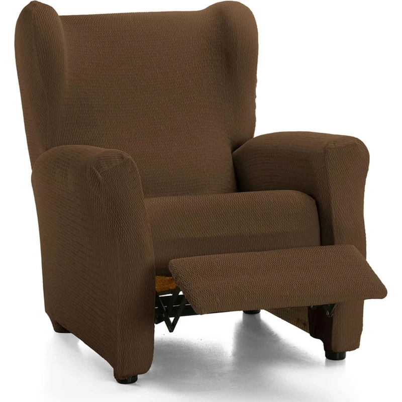 ECOMMERC3 Recliner Armchair Cover Padded and Super Adjustable Elastic Armchair Cover Brown 100 - Image 1