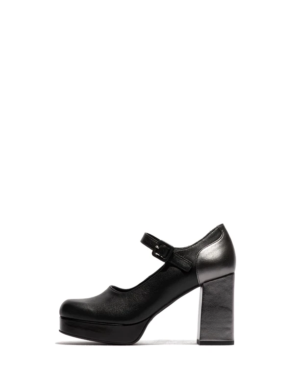 Fly London Women's ERIL351FLY Oxford, Black/Graphite, 9 UK