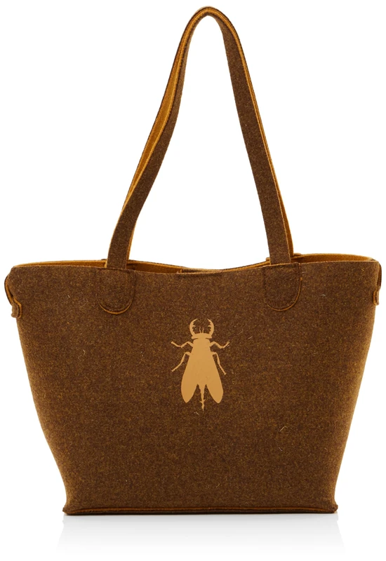 Fly London Women's GOVI753FLY Fashion Bag, Brown/Mustard, UNC