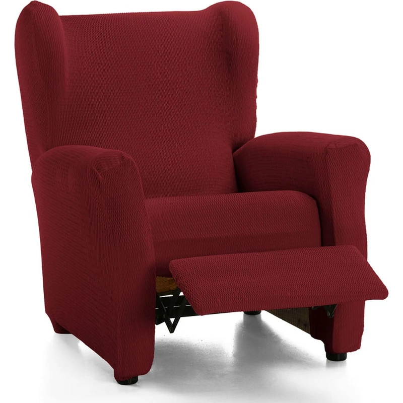 ECOMMERC3 Relaxing Armchair Cover Padded and Very Adjustable Elastic Bordeaux 100