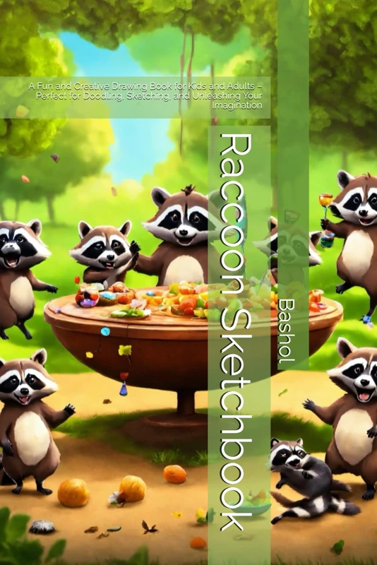 Raccoon Sketchbook: A Fun and Creative Drawing Book for Kids and Adults – Perfect for Doodling, Sketching, and Unleashing Your Imagination