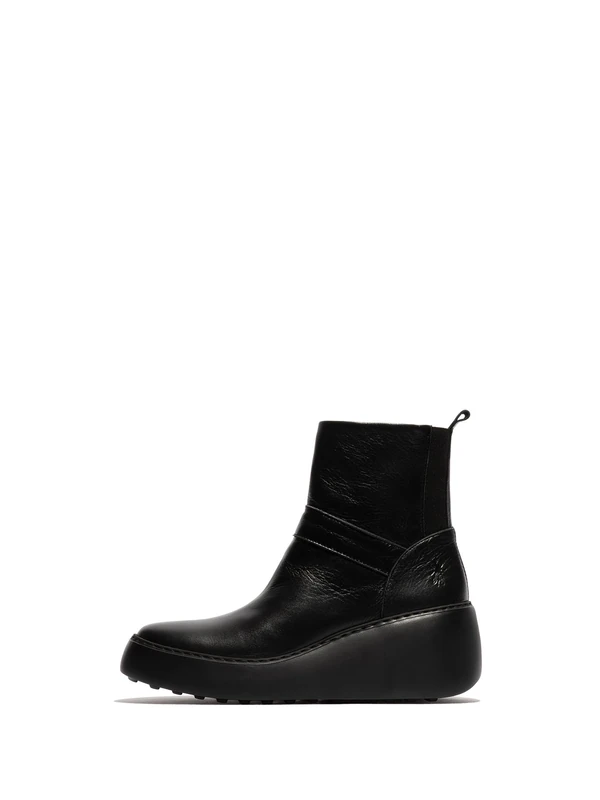 Fly London Women's DOXE604FLY Fashion Boot, Black, 5 UK
