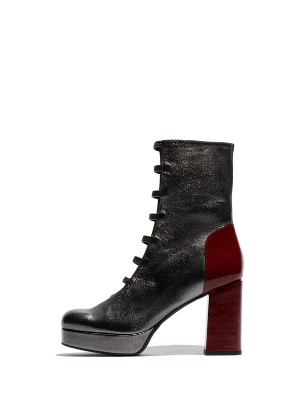 Fly London Women's EVIK353FLY Fashion Boot, Graphite/INT. Rust, 7 UK