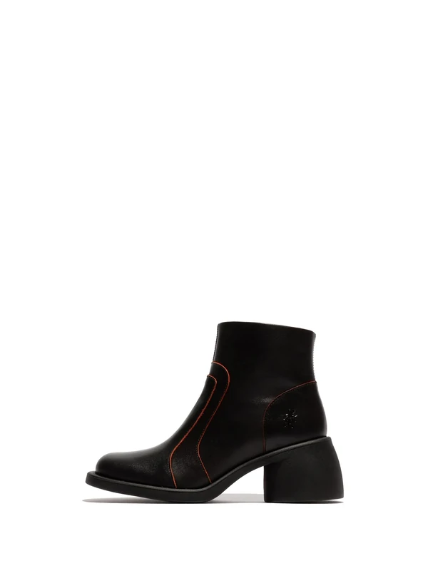 Fly London Women's HEWI304FLY Fashion Boot, Black/RED, 8 UK