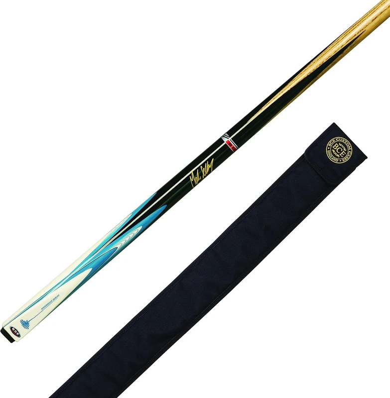BCE Unisex Shockwave Mark Selby Snooker & Pool Cue, Blue/Black, 57" UK