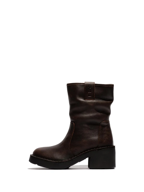 Fly London Women's NECH193FLY Fashion Boot, DK. Brown, 9 UK