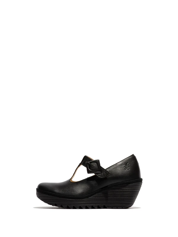 Fly London Women's YALD598FLY Oxford, Black, 7 UK