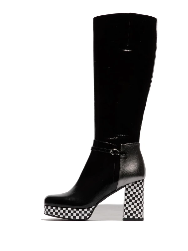 Fly London Women's ECHI354FLY Fashion Boot, Black/Graphite, 9 UK