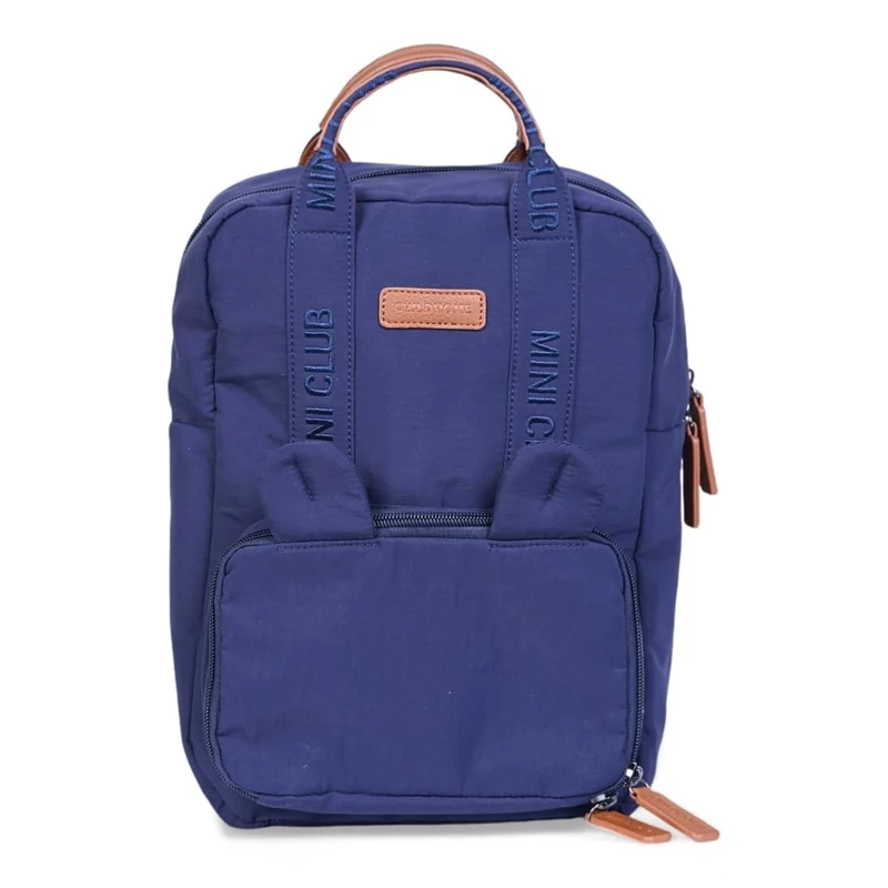 CHILDHOME, Backpack, Baby, Kids Backpack, Preschool Bag, Insulated Pouch, Lunch Box Compartment, Durable, Cotton Material, My First Bag, 7L, Mini Club Urban, Navy Blue