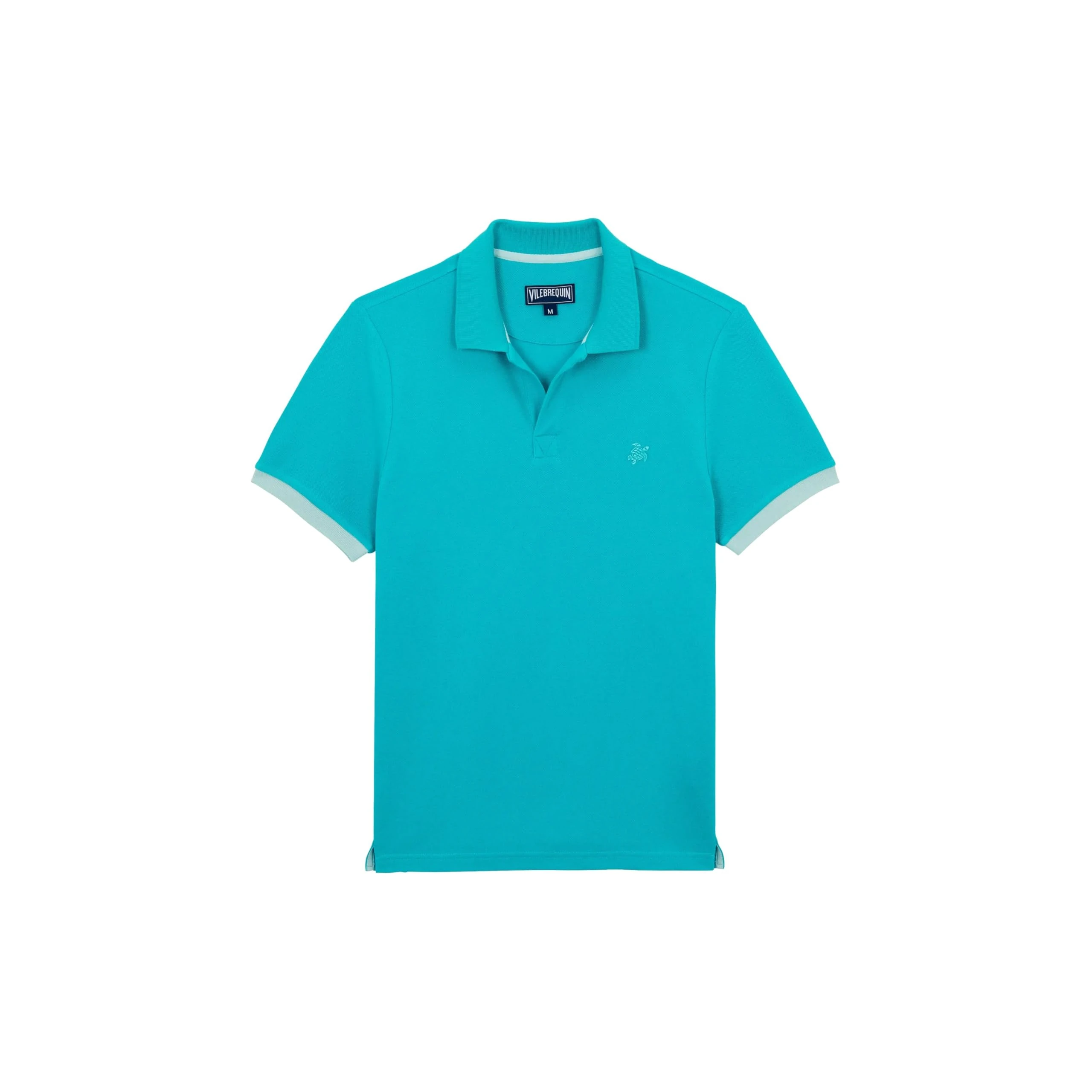 Vilebrequin, Cotton Pique Polo Shirt Solid, M, Disco Green