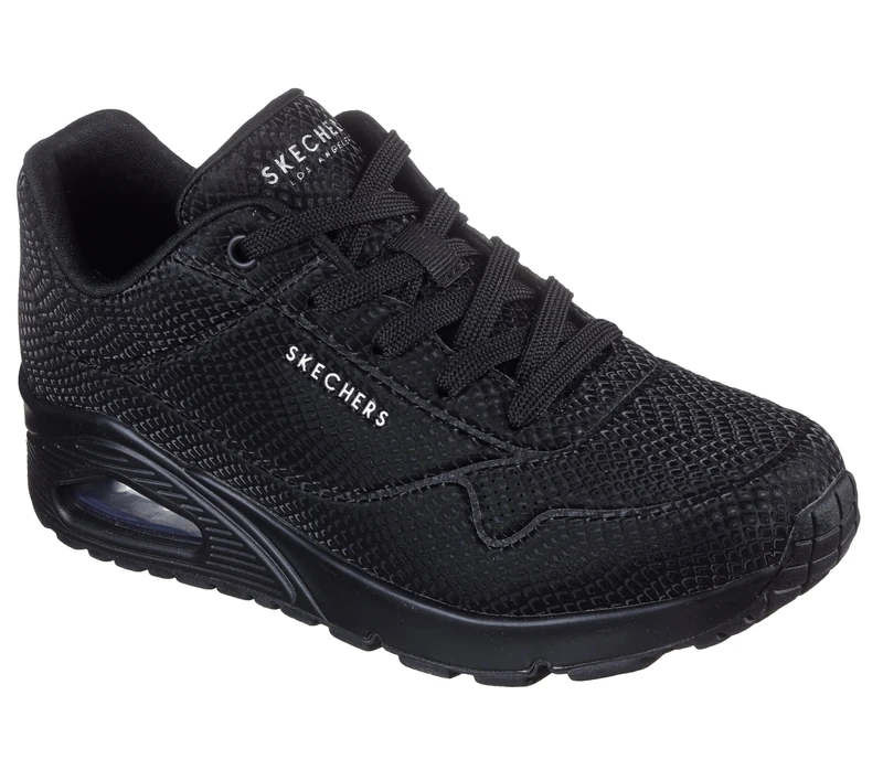 Skechers UNO Shiny Scale, Black, 4 UK - Image 1