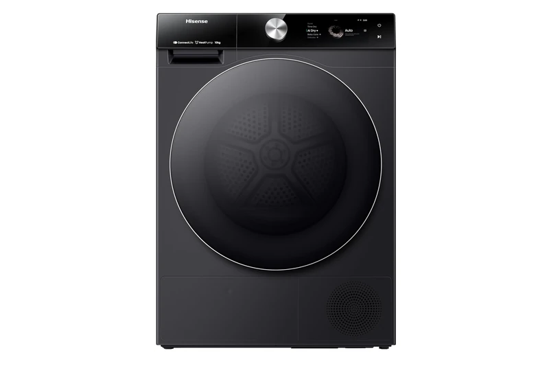 Hisense 7S Series DH7S107BB Wifi Connected 10Kg Heat Pump Tumble Dryer - Black - A+++ Rated