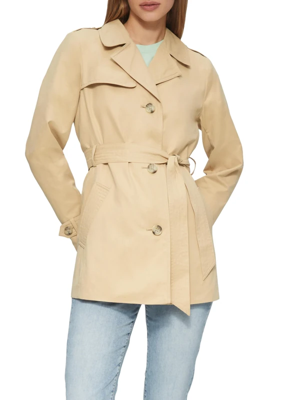 s.Oliver Women's 2164360 Trench Coat, Sandstone, 8
