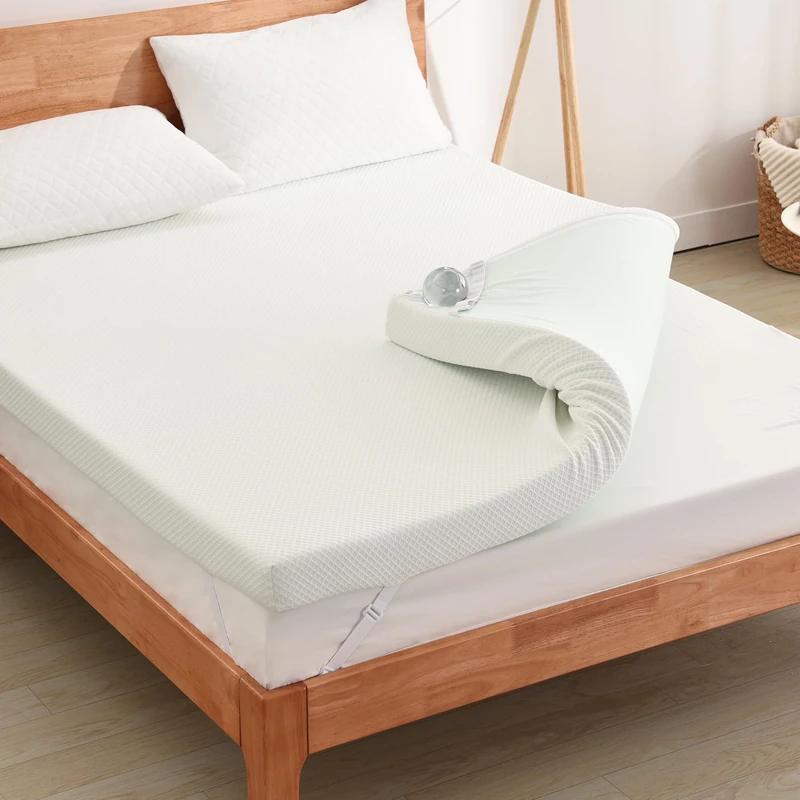 EGO HOME Premium Gel Topper 180 x 200 cm 5 cm H2 Soft Gel Foam with Green Tea Extract, Antibacterial Breathable Cover, Oeko-Tex Certified, Mattress Topper for Box Spring Bed/Sofa Bed - Image 1