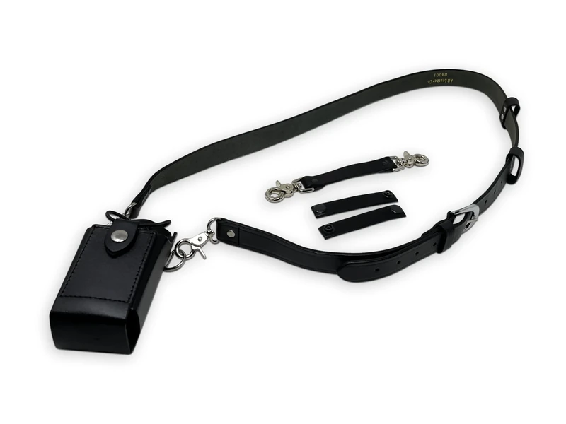 Revolution Fire Leather Radio Holster Set – Heavy Duty Strap, Anti-Sway, Fits Motorola APX Series – for Firefighters, EMT, Police - Image 1