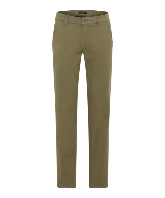 Eurex by Brax Men's Cotton Bestformer Trouser, 10 Khaki, 38 W/32 L