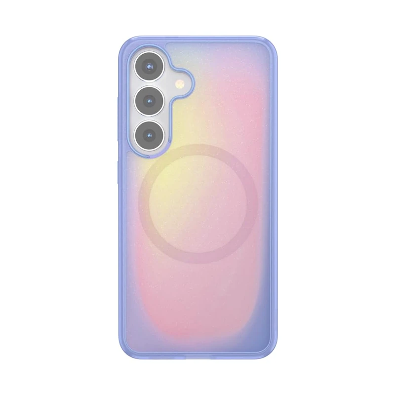 PopSockets Case for Samsung Galaxy S25 Compatible with MagSafe, Phone Case for Galaxy S25, Wireless Charging Compatible - Aura - Image 1