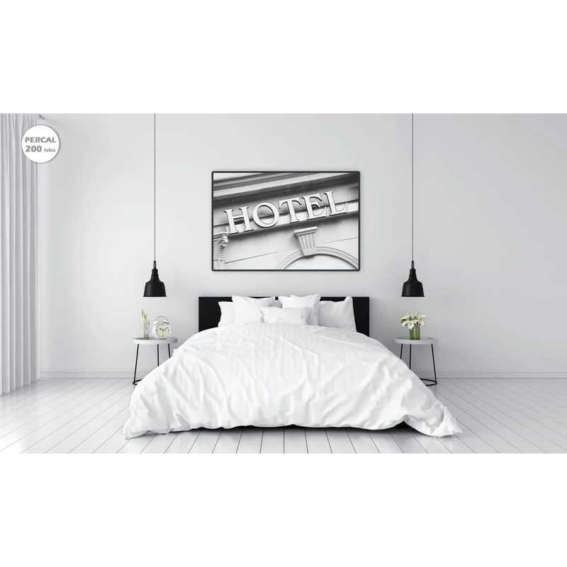 ECOMMERC3 | Duvet Cover for Bed 280 x 250 cm Cotton Made in Spain | White Duvet Cover Extra Soft Touch, Breathable and Durable