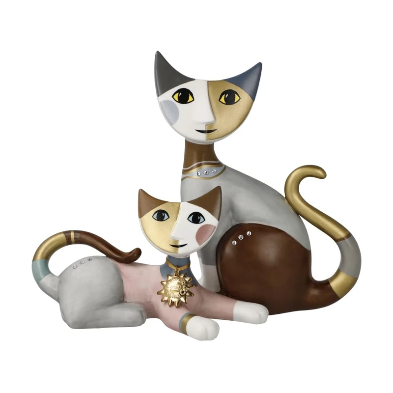 Goebel Cat Figurine Emma e Milo Annual Cat 2025 Rosina Wachtmeister - Image 1