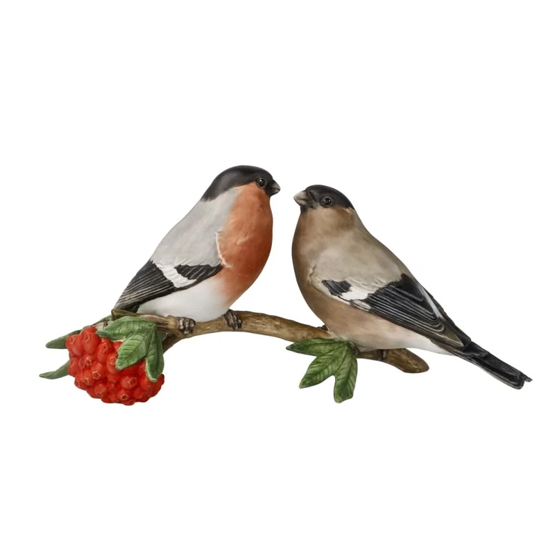 Goebel Pair of Bullfinch Songbirds Figurine - Image 1