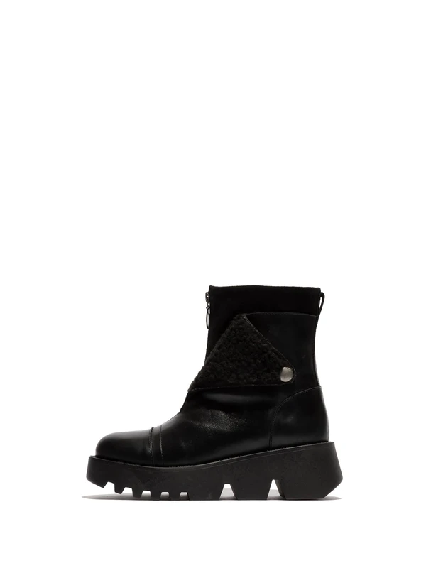 Fly London Women's ZUFE316FLY Fashion Boot, Black, 6 UK - Image 1
