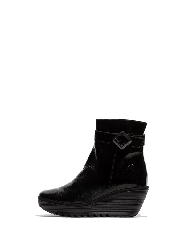 Fly London Women's YUJI596FLY Fashion Boot, Black, 4 UK