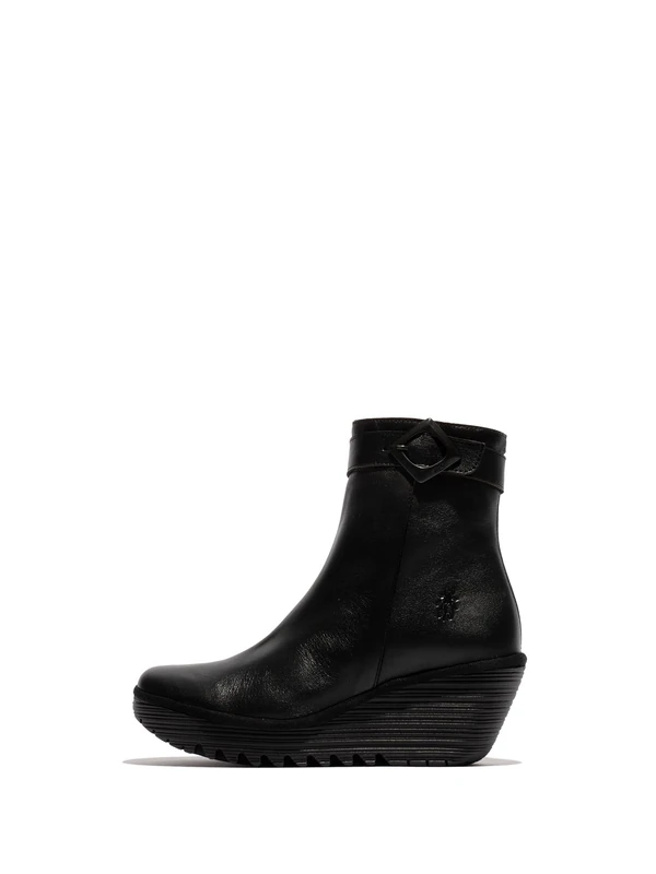 Fly London Women's YUJI596FLY Fashion Boot, Black, 9 UK