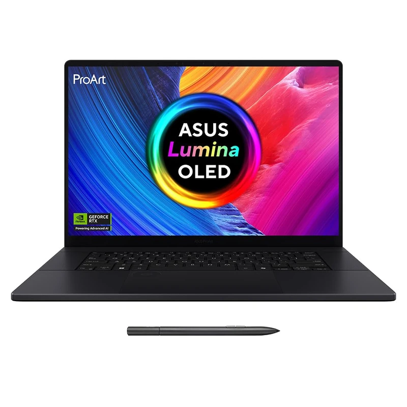 ASUS ProArt 16 OLED H7606WM Laptop | 16.0” 3K 120Hz OLED Touchscreen | CoPilot+ PC | AMD Ryzen AI 9 HX 370 | NVIDIA GeForce RTX 5060 | 32GB RAM | 1TB SSD | Backlit Keyboard | Windows 11 | Stylus Pen