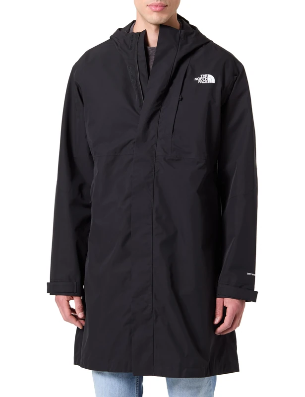 The North Face Men's Nukabira Long Shell Jacket, Tnf Black, L