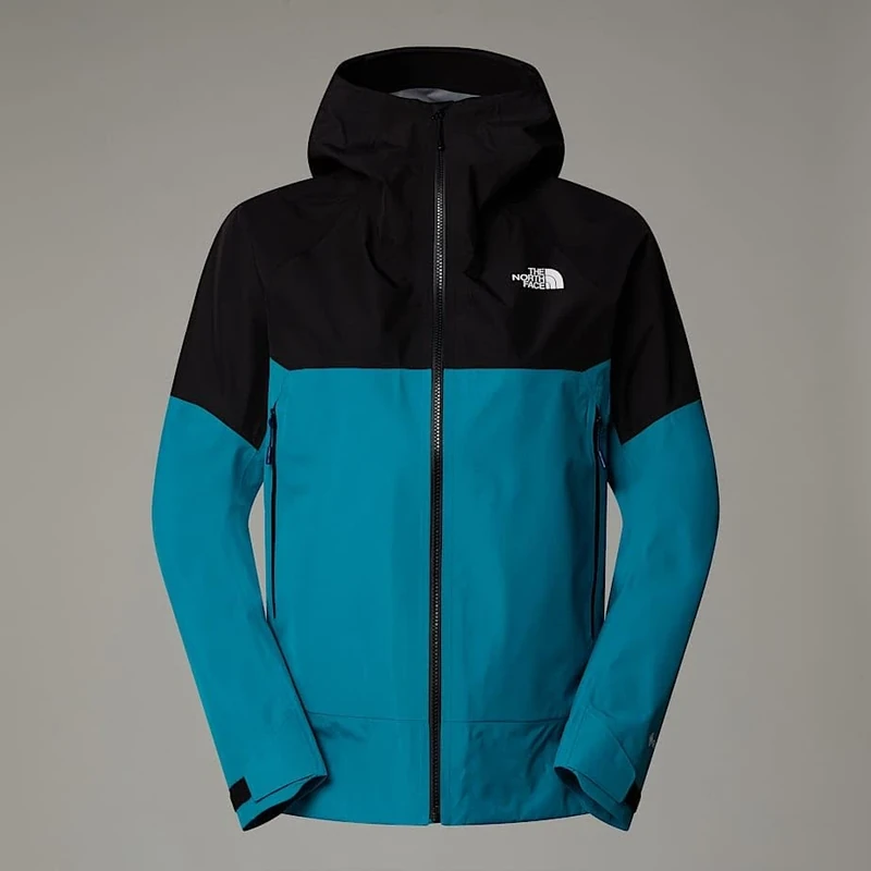 The North Face Women's Jazzi 3L Gtx Jacket, Deep Teal/Tnf Black, S