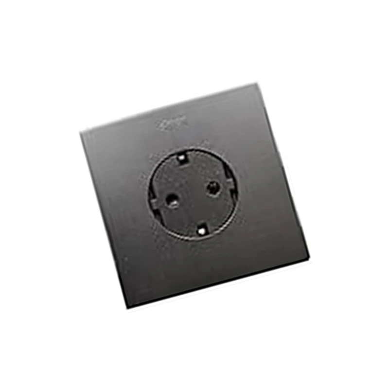 Schuko 230V Socket Base in Black. Ideal for Safe and Modern Electrical installations.