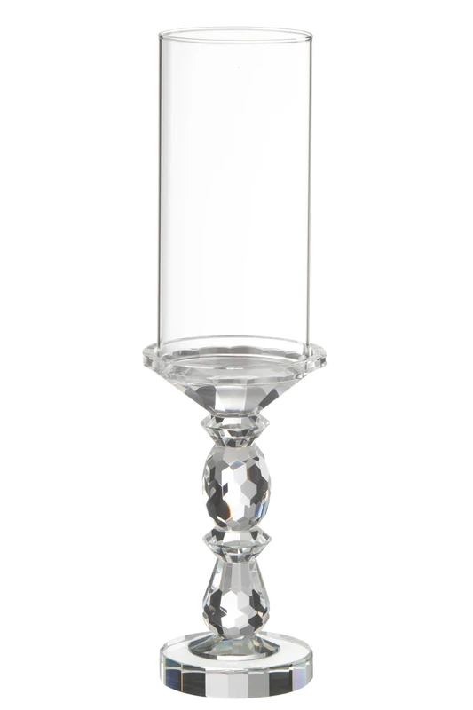 Marie Crystal Clear Large Tea Light Holder - Image 1