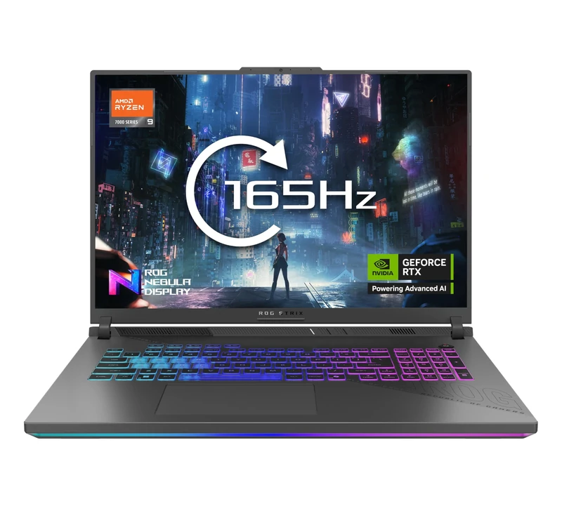 ASUS ROG Strix 16 G614PR 16.0" WUXGA 165Hz Gaming Laptop (AMD Ryzen 9-8940HX, NVIDIA GeForce RTX 5070Ti 12GB Graphics, 16GB RAM, 1TB PCIe SSD, 4-Zone Backlit Keyboard, Windows 11)