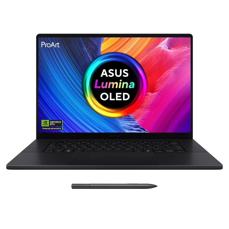 ASUS ProArt 16 OLED H7606WP Laptop | 16.0” 4K OLED Touchscreen | CoPilot+ PC | AMD Ryzen AI 9 HX 370 | NVIDIA GeForce RTX 5070 | 32GB RAM | 1TB PCIe G4 SSD | Backlit Keyboard | Windows 11 | Stylus Pen