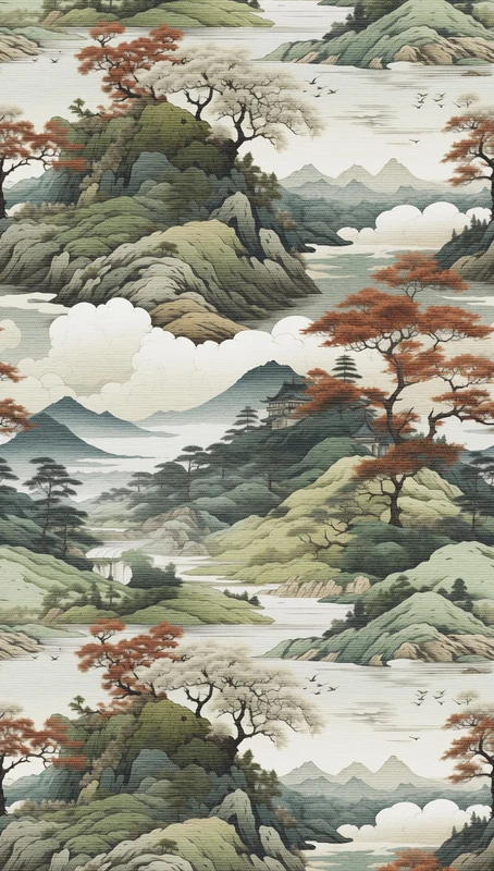 Livingwalls Hot Spots Photo Wallpaper Nature 1,59 m x 2,80 m - Beige, Brown, Green - Mountain Wallpaper - 790154