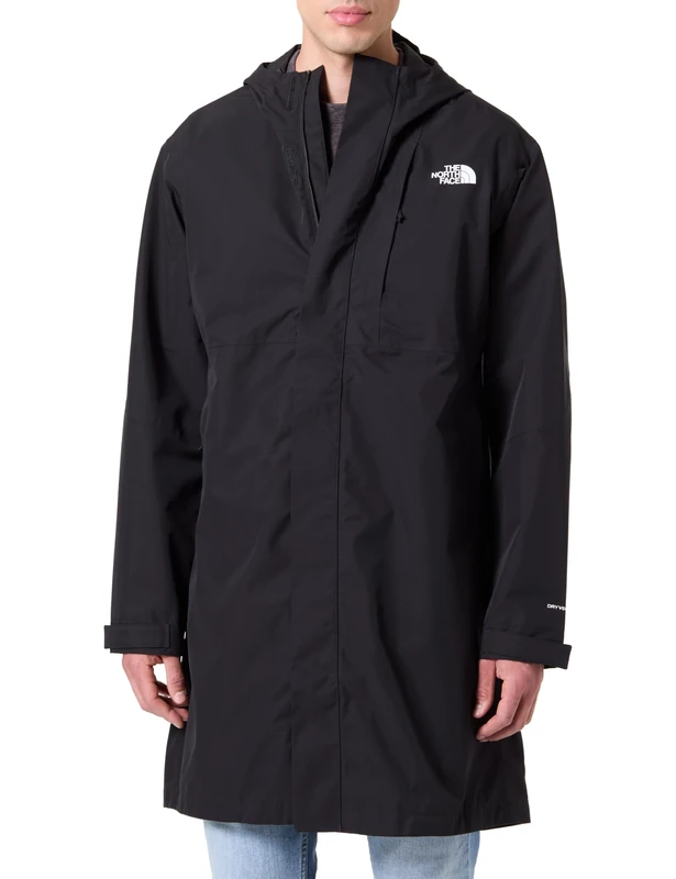 The North Face Men's Nukabira Long Shell Jacket, Tnf Black, XS