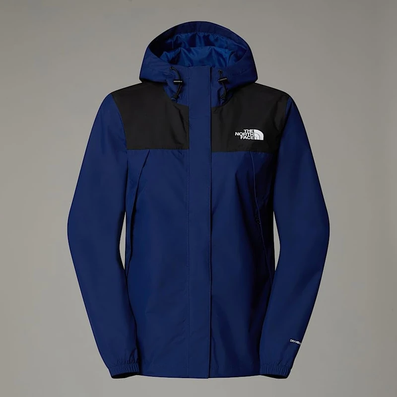 The North Face Women's Antora Rain Refit Jacket, Estate Blue/Tnf Black, XXL - Image 1
