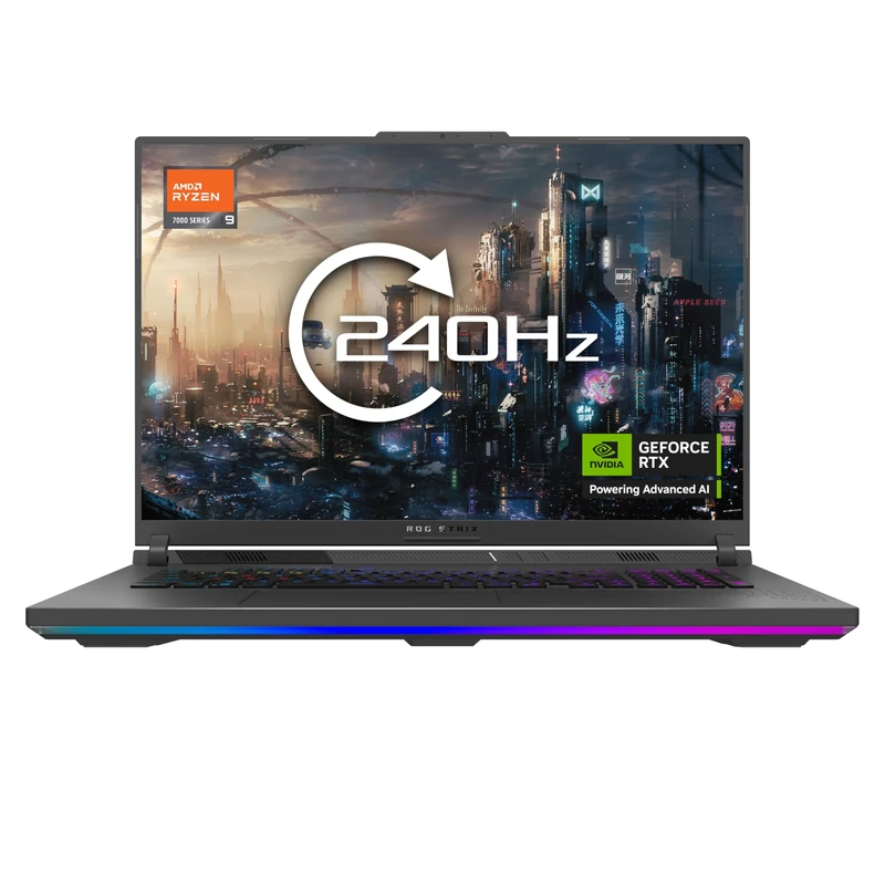 ASUS ROG Strix 18 G814PM Gaming Laptop | 18.0" 2.5K 500nits 240Hz | AMD Ryzen 9-7940HX | NVIDIA GeForce RTX 5060 | 16GB RAM | 1TB SSD | 4-Zone Backlit Keyboard | 3 Month Xbox Gamepass | Windows 11